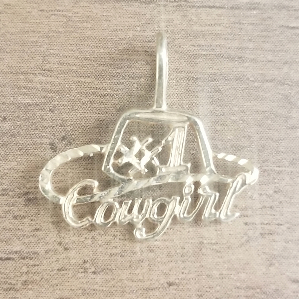 14K Gold #1 Cowboy Hat Pendant - Picture 6 of 8